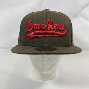 New Era 59Fifty Tampa Smokers Walnut Cigar Room Fitted Hat 7 1/4" MiLB Brand New